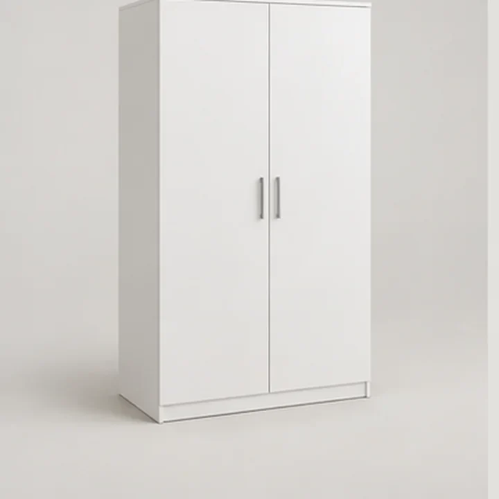 Белый двухдверный шкаф