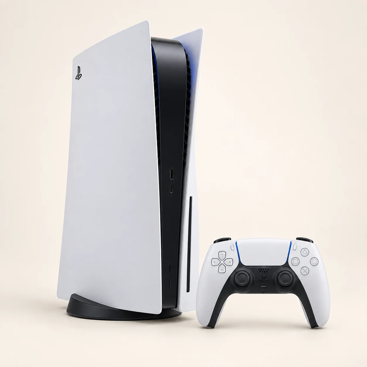 PlayStation 5 — комплект для игры — иллюстрация комплектации